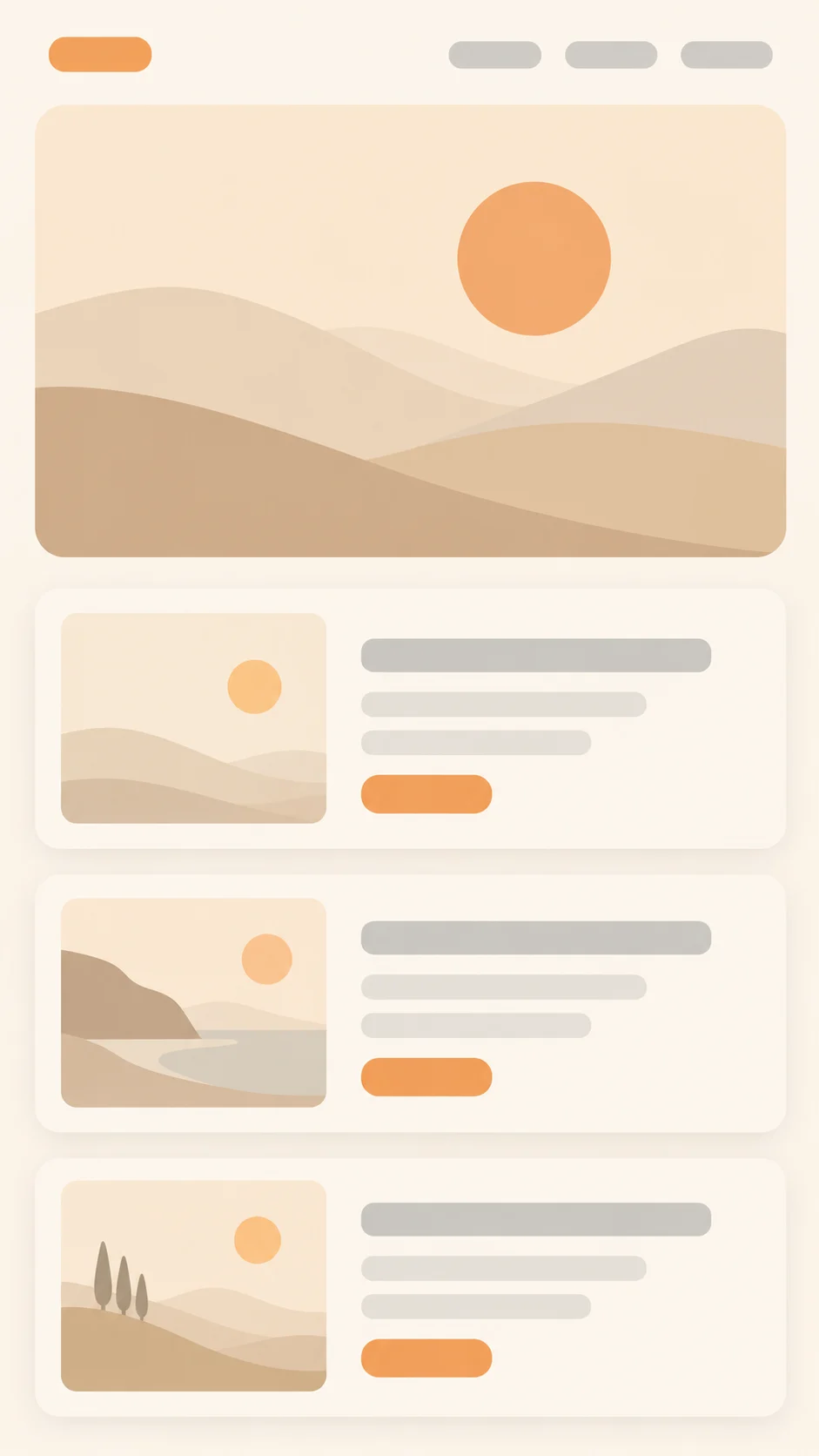 Smartphone-Ansicht Webdesign